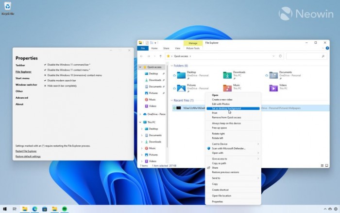 Explorer Patcher:让Windows 11恢复Windows 10的行为特征